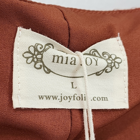 Mia Joy Women's 100% Polyester Ruffles Hi-Low Lined Midi Dress - L - Picture 3 of 8